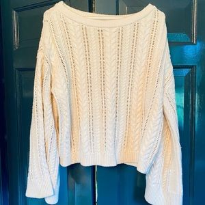 Offer me anything Alice + Olivia Cream Cable Knit Sweater